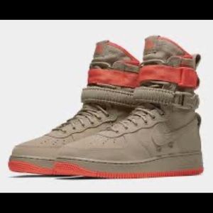 Nike special force Air Force one khakis coral rush